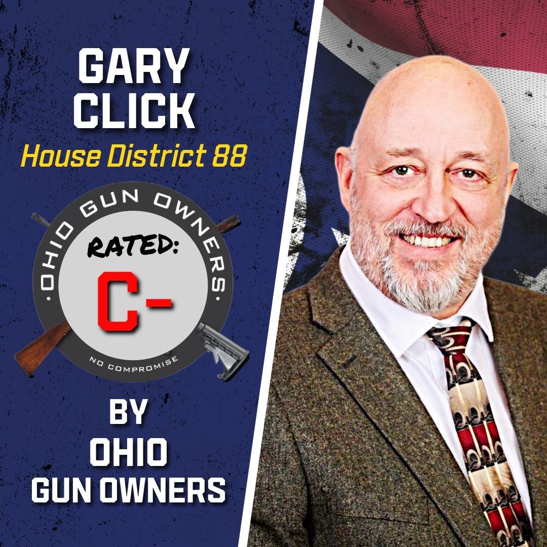 Gary Click rated C- by Ohio Gun Owners